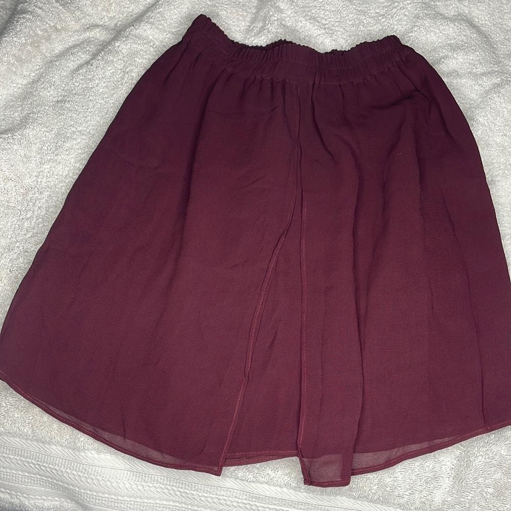 Dorothy Schoelen Maroon Skirt